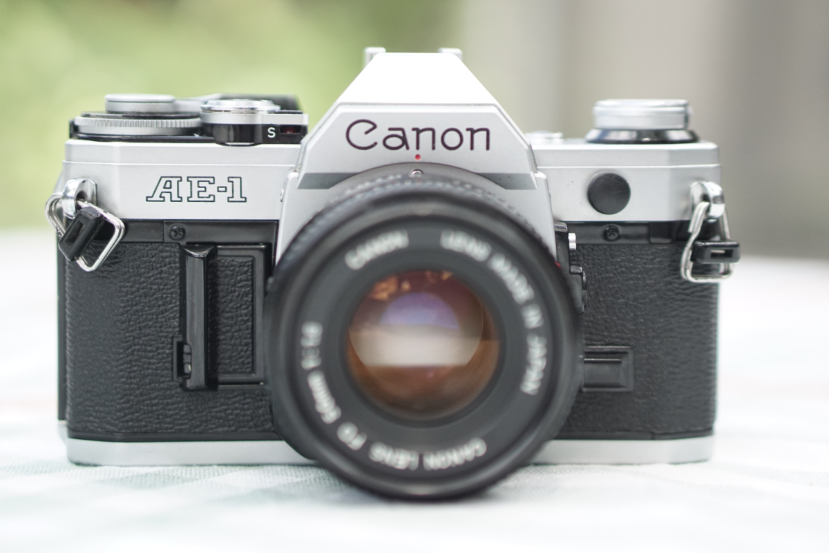 Canon AE-1 front view