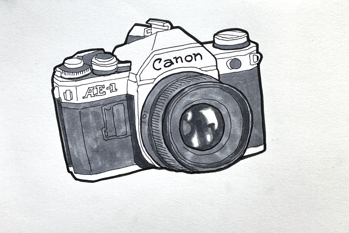 Sketch of the Canon AE-1