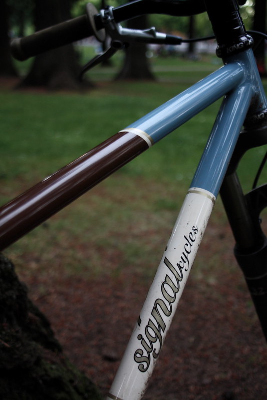 Signal bike showing our earthy color palette